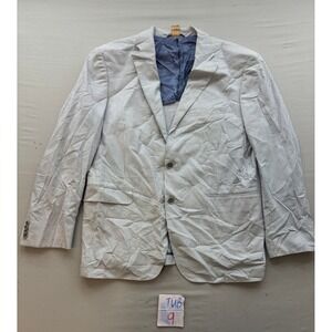 Rye 51 Angelico Stretch Seersucker Blazer Blue White Stripe Sport Coat Mens 1/25